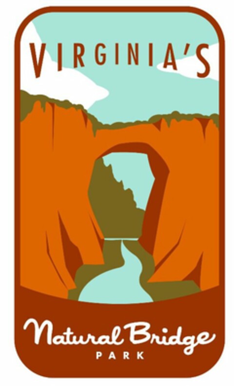 VIRGINIA'S NATURAL BRIDGE PARK Logo (USPTO, 07/28/2015)