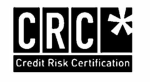 CRC CREDIT RISK CERTIFICATION Logo (USPTO, 24.09.2015)