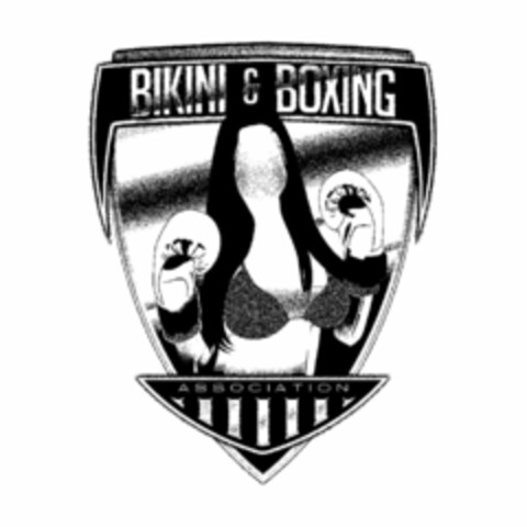 BIKINI & BOXING ASSOCIATION Logo (USPTO, 06.07.2016)