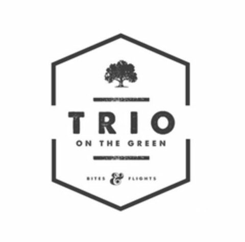 TRIO ON THE GREEN BITES & FLIGHTS Logo (USPTO, 22.07.2016)