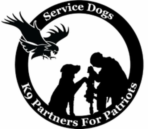 SERVICE DOGS K9 PARTNERS FOR PATRIOTS Logo (USPTO, 06.12.2016)