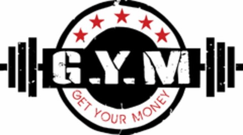 G.Y.M GET YOUR MONEY Logo (USPTO, 20.11.2017)