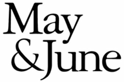 MAY & JUNE Logo (USPTO, 21.08.2018)