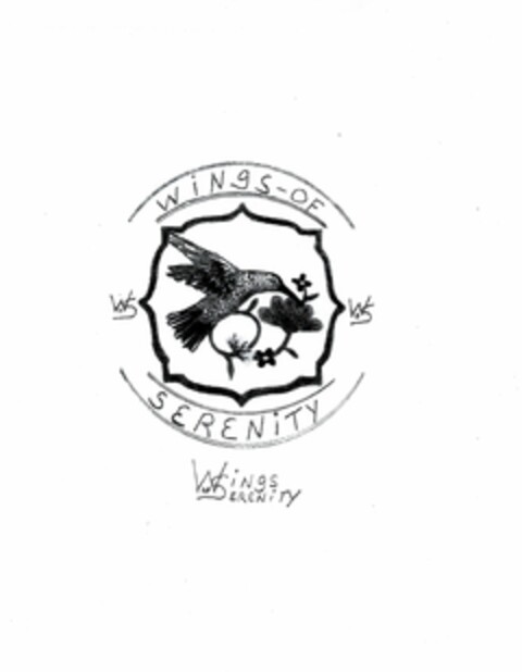 WINGS-OF WOS SERENITY WOS WINGS OF SERENITY Logo (USPTO, 21.11.2018)