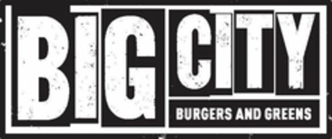 BIG CITY BURGERS AND GREENS Logo (USPTO, 14.02.2019)