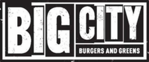 BIG CITY BURGERS AND GREENS Logo (USPTO, 02/14/2019)