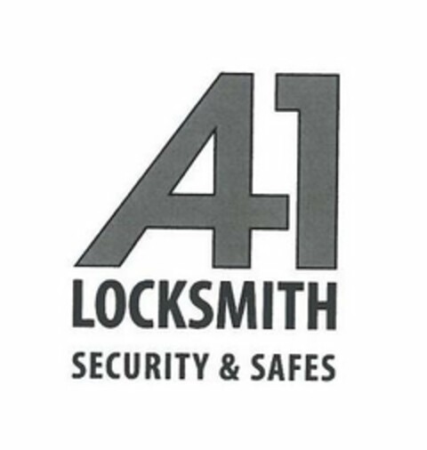 A1 LOCKSMITH SECURITY & SAFES Logo (USPTO, 04.04.2019)