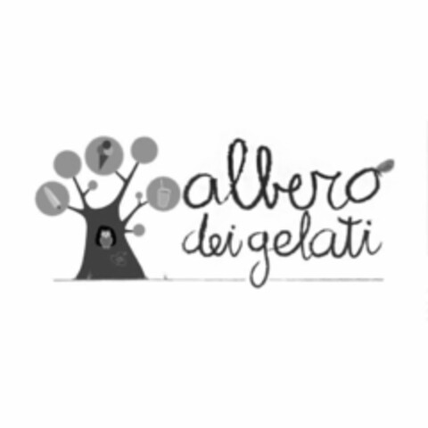 ALBERO DEI GELATI Logo (USPTO, 08/20/2019)