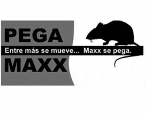 PEGA MAXX ENTRE MAS SE MUEVE...MAXX SE PEGA. Logo (USPTO, 07.10.2019)