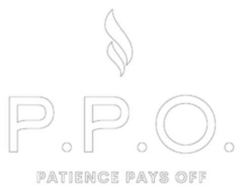 P.P.O. PATIENCE PAYS OFF Logo (USPTO, 03.08.2020)