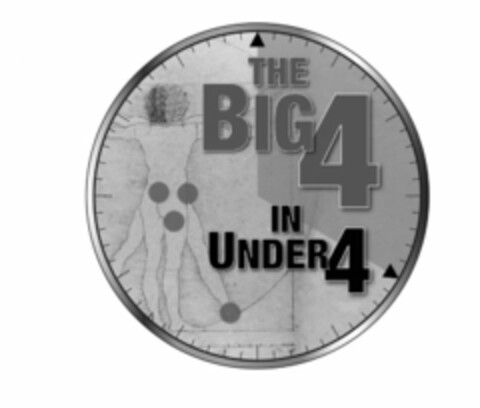 THE BIG 4 IN UNDER 4 Logo (USPTO, 08.01.2009)