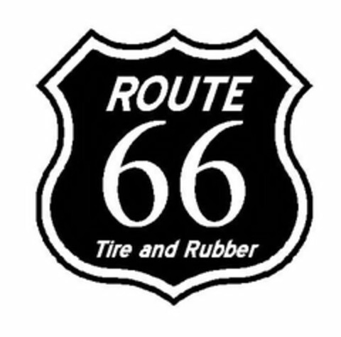 ROUTE 66 TIRE AND RUBBER Logo (USPTO, 07.07.2009)