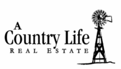 A COUNTRY LIFE REAL ESTATE Logo (USPTO, 08/20/2009)