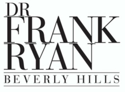 DR FRANK RYAN BEVERLY HILLS Logo (USPTO, 21.10.2009)