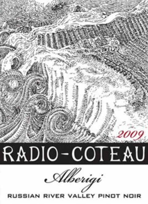 2009 RADIO-COTEAU ALBERIGI RUSSIAN RIVER VALLEY PINOT NOIR Logo (USPTO, 05/23/2011)