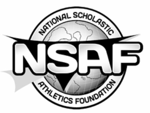 NSAF NATIONAL SCHOLASTIC ATHLETICS FOUNDATION Logo (USPTO, 27.08.2012)