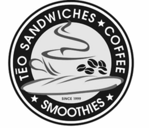 TÈO SANDWICHES COFFEE SMOOTHIES SINCE 1999 Logo (USPTO, 08.07.2013)