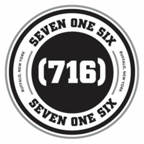 SEVEN ONE SIX BUFFALO NEW YORK SEVEN ONE SIX BUFFALO NEW YORK (716) Logo (USPTO, 08/28/2014)