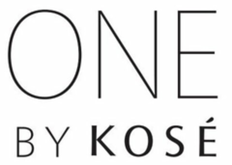 ONE BY KOSÉ Logo (USPTO, 18.09.2014)