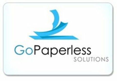 GOPAPERLESS SOLUTIONS Logo (USPTO, 05.05.2015)