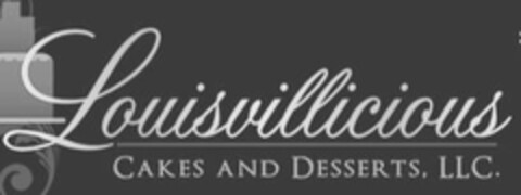 LOUISVILLICIOUS CAKES AND DESSERTS, LLC. Logo (USPTO, 11/19/2015)