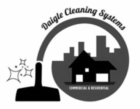 DAIGLE CLEANING SYSTEMS COMMERCIAL & RESIDENTIAL Logo (USPTO, 03/07/2017)