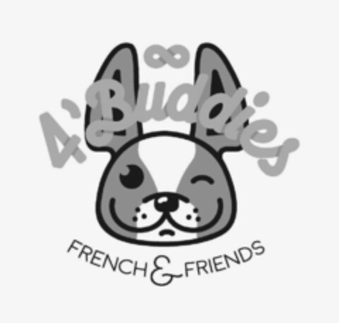 4'BUDDIES FRENCH & FRIENDS Logo (USPTO, 26.07.2017)