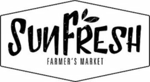 SUNFRESH FARMER'S MARKET Logo (USPTO, 05/07/2018)