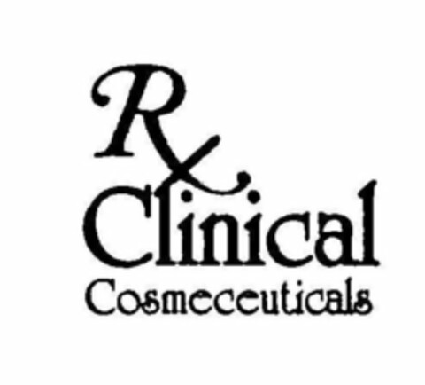 RX CLINICAL COSMECEUTICALS Logo (USPTO, 22.05.2018)