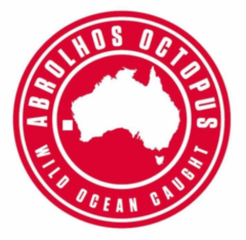 ABROLHOS OCTOPUS WILD OCEAN CAUGHT Logo (USPTO, 06/20/2019)