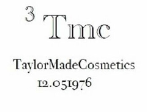 3 TMC TAYLORMADECOSMETICS 12.051976 Logo (USPTO, 17.09.2019)