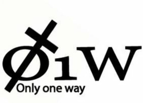 O1W ONLY ONE WAY Logo (USPTO, 19.09.2019)