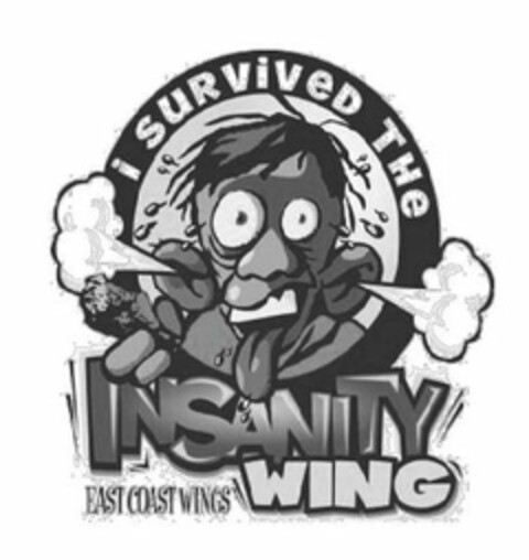 I SURVIVED THE INSANITY WING EAST COASTWINGS Logo (USPTO, 01/24/2011)