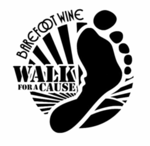 BAREFOOT WINE WALK FOR A CAUSE Logo (USPTO, 12/13/2011)