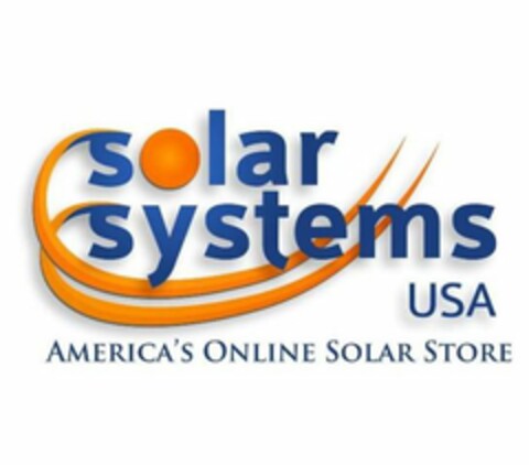 SOLAR SYSTEMS USA AMERICA'S ONLINE SOLAR STORE Logo (USPTO, 24.12.2011)