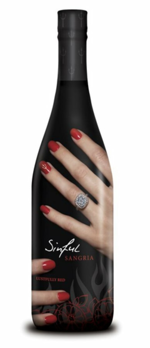 SINFUL SANGRIA LUSTFULLY RED Logo (USPTO, 07/05/2012)