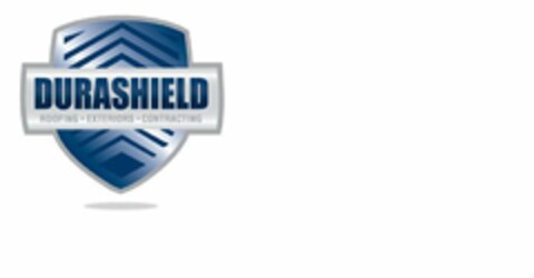 DURASHIELD ROOFING · EXTERIORS · CONTRACTING Logo (USPTO, 06.12.2012)