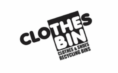 CLOTHES BIN CLOTHES & SHOES RECYCLING BINS Logo (USPTO, 07/11/2014)