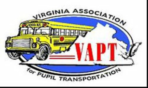 VIRGINIA ASSOCIATION FOR PUPIL TRANSPORTATION VAPT Logo (USPTO, 22.04.2015)