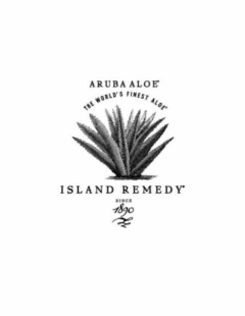 ARUBA ALOE THE WORLD'S FINEST ALOE ISLAND REMEDY SINCE 1890 Logo (USPTO, 07/28/2015)