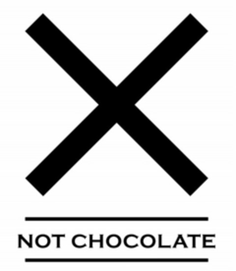 X NOT CHOCOLATE Logo (USPTO, 11/08/2015)