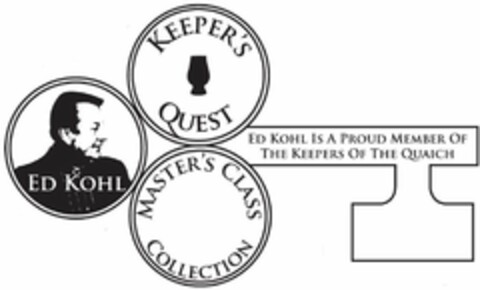 ED KOHL KEEPER'S QUEST MASTER'S CLASS COLLECTION ED KOHL IS A PROUD MEMBER OF THE KEEPERS OF THE QUAICH Logo (USPTO, 01/06/2016)