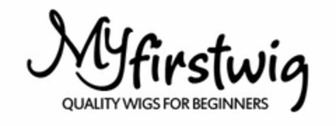 MYFIRSTWIG QUALITY WIGS FOR BEGINNERS Logo (USPTO, 02/02/2016)