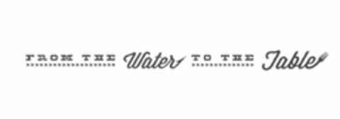 FROM THE WATER TO THE TABLE Logo (USPTO, 09/14/2016)