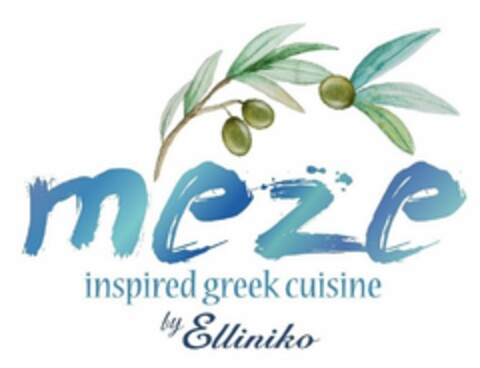 MEZE INSPIRED GREEK CUISINE BY ELLINIKO Logo (USPTO, 03/02/2018)