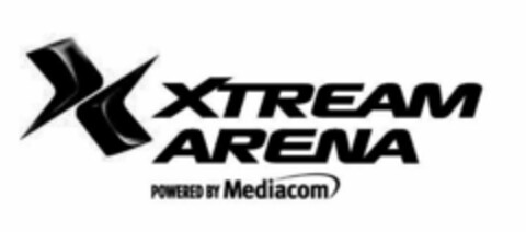 X XTREAM ARENA POWERED BY MEDIACOM Logo (USPTO, 12.12.2018)