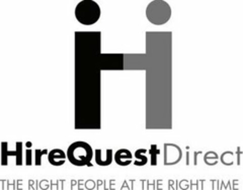 H HIREQUESTDIRECT THE RIGHT PEOPLE AT THE RIGHT TIME Logo (USPTO, 16.06.2019)