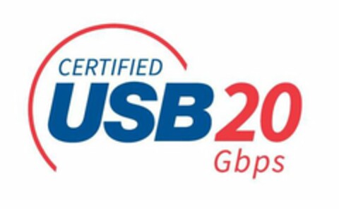 CERTIFIED USB 20 GBPS Logo (USPTO, 08.08.2019)