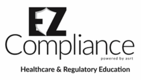 EZ COMPLIANCE HEALTHCARE & REGULATORY EDUCATION POWERED BY ASRT Logo (USPTO, 05.09.2019)