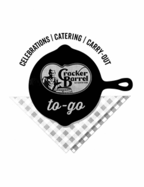 CRACKER BARREL OLD COUNTRY STORE TO-GO CELEBRATIONS CATERING CARRY-OUT Logo (USPTO, 03/13/2020)